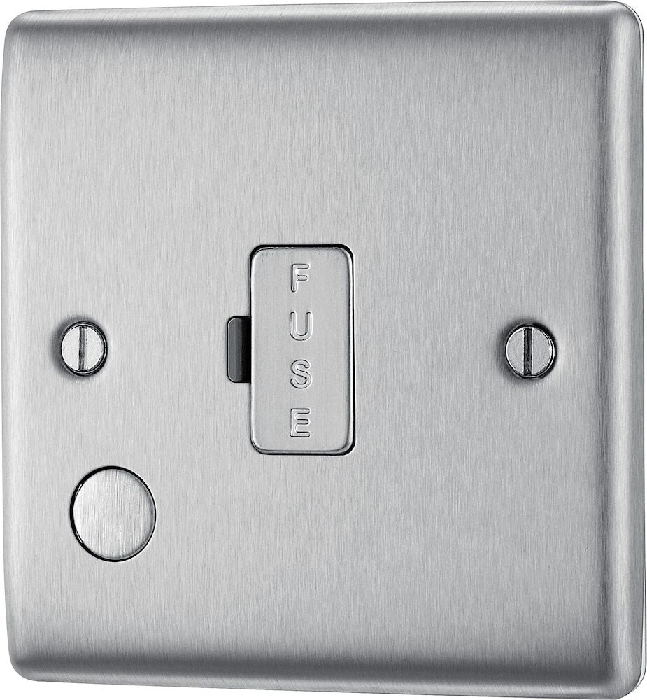 BG Nexus Metal Brushed Steel 13A Unswitched Spur With Flex NBS55 5 BG Nexus Metal Brushed Steel 13A Unswitched Spur With Flex NBS55 - Image 3