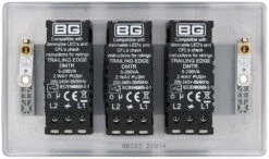 BG Nexus Metal Brushed Steel 3G Dimmer Switch NBS83 -RS Electrical Supplies Nexus Metal Brushed Steel Dimmer Switch 3G NBS83 Back