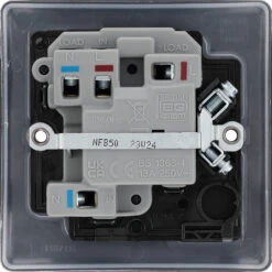 BG Nexus Metal Matt Black 13A Switched Spur NFB50 -RS Electrical Supplies Nexus Metal Matt Black 13A Switched Spur NFB50 Available back