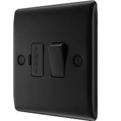 BG Nexus Metal Matt Black 13A Switched Spur NFB50 -RS Electrical Supplies Nexus Metal Matt Black 13A Switched Spur NFB50 Available right