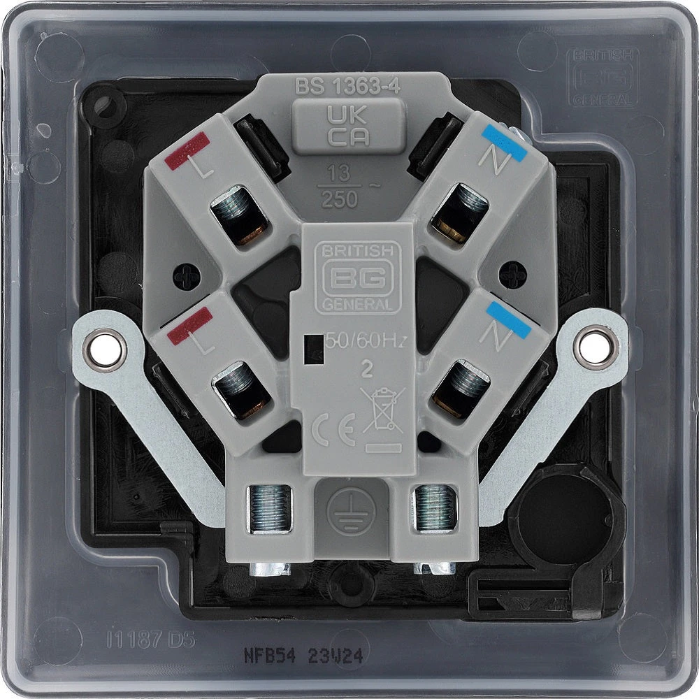 BG Nexus Metal Matt Black 13A Unswitched Spur NFB54 6 BG Nexus Metal Matt Black 13A Unswitched Spur NFB54 - Image 4