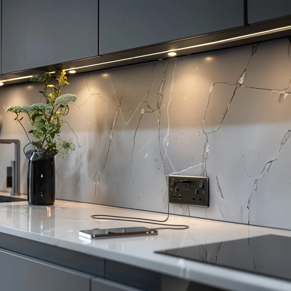 BG Nexus Metal Matt Black 13A Double USB Socket With 22W A+C NFB22UAC22B 7 BG Nexus Metal Matt Black 13A Double USB Socket With 22W A+C NFB22UAC22B - Image 5