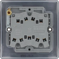 BG Nexus Metal Matt Black 3G 2W Light Switch NFB43 -RS Electrical Supplies Nexus Metal Matt Black Light Switch 3G NFB43 Available back