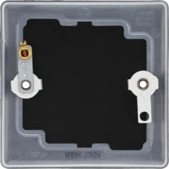 BG Nexus Metal Matt Black Single Blank Plate NFB94 -RS Electrical Supplies Nexus Metal Matt Black Single Blank Plate NFB94 Available back