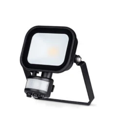 JCC Niteflood LED Floodlight With PIR 10W IP65 4000K Black JC091002