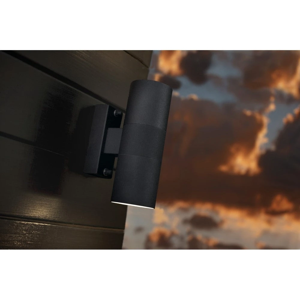 Nordlux Tin Outdoor Double Wall Light, Black 21279903 4 Nordlux Tin Outdoor Double Wall Light, Black 21279903 - Image 2