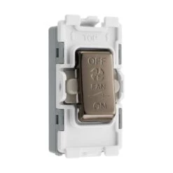 BG Black Nickel 10A 3 Pole Fan Isolator Grid Switch RBN15