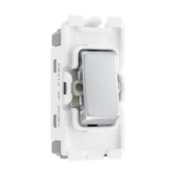 BG Brushed Steel 20A 2 Way Grid Switch RBS12