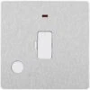 BG Evolve Brushed Steel 13A Unswitched Spur With LED And Flex Outlet PCDBS54W -RS Electrical Supplies bg electrical fused spur default title bg evolve brushed steel 13a unswitched spur with led and flex outlet pcdbs54w