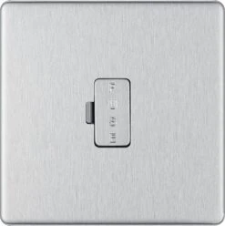 BG Nexus Screwless Brushed Steel 13A Unswitched Spur FBS54
