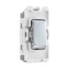 BG Electrical Polished Chrome 20AX 2 Way Single Pole Centre Off Grid Switch RPC12C