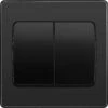 BG Evolve Black Chrome 2G 2W Wide Rocker Light Switch PCDBC42WB 1 BG Evolve Black Chrome 2G 2W Wide Rocker Light Switch PCDBC42WB -RS Electrical Supplies bg evolve black chrome 2g 2w wide rocker light switch pcdbc42wb