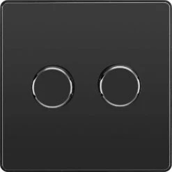 BG Evolve Black Chrome 2G Dimmer Switch PCDBC82B