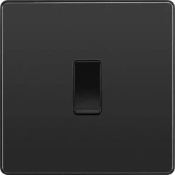 BG Evolve Black Chrome Intermediate Light Switch PCDBC13B