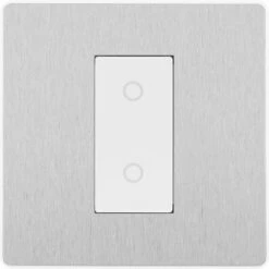 BG Evolve Brushed Steel 1G Master Touch Dimmer Switch PCDBSTDM1W