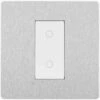 BG Evolve Brushed Steel 1G Secondary Touch Dimmer Switch PCDBSTDS1W 1 BG Evolve Brushed Steel 1G Secondary Touch Dimmer Switch PCDBSTDS1W -RS Electrical Supplies bg evolve brushed steel 1g secondary touch dimmer switch pcdbstds1w