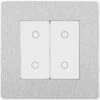 BG Evolve Brushed Steel 2G Secondary Touch Dimmer Switch PCDBSTDS2W