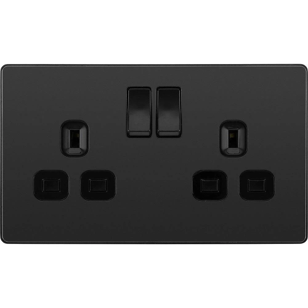 BG Evolve Matt Black 13A Double Socket PCDMB22B 3 BG Evolve Matt Black 13A Double Socket PCDMB22B