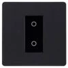 BG Evolve Matt Black 1G Secondary Touch Dimmer Switch PCDMBTDS1B 1 BG Evolve Matt Black 1G Secondary Touch Dimmer Switch PCDMBTDS1B -RS Electrical Supplies bg evolve matt black 1g secondary touch dimmer switch pcdmbtds1b