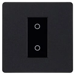 BG Evolve Matt Black 1G Secondary Touch Dimmer Switch PCDMBTDS1B