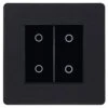 BG Evolve Matt Black 2G Secondary Touch Dimmer Switch PCDMBTDS2B