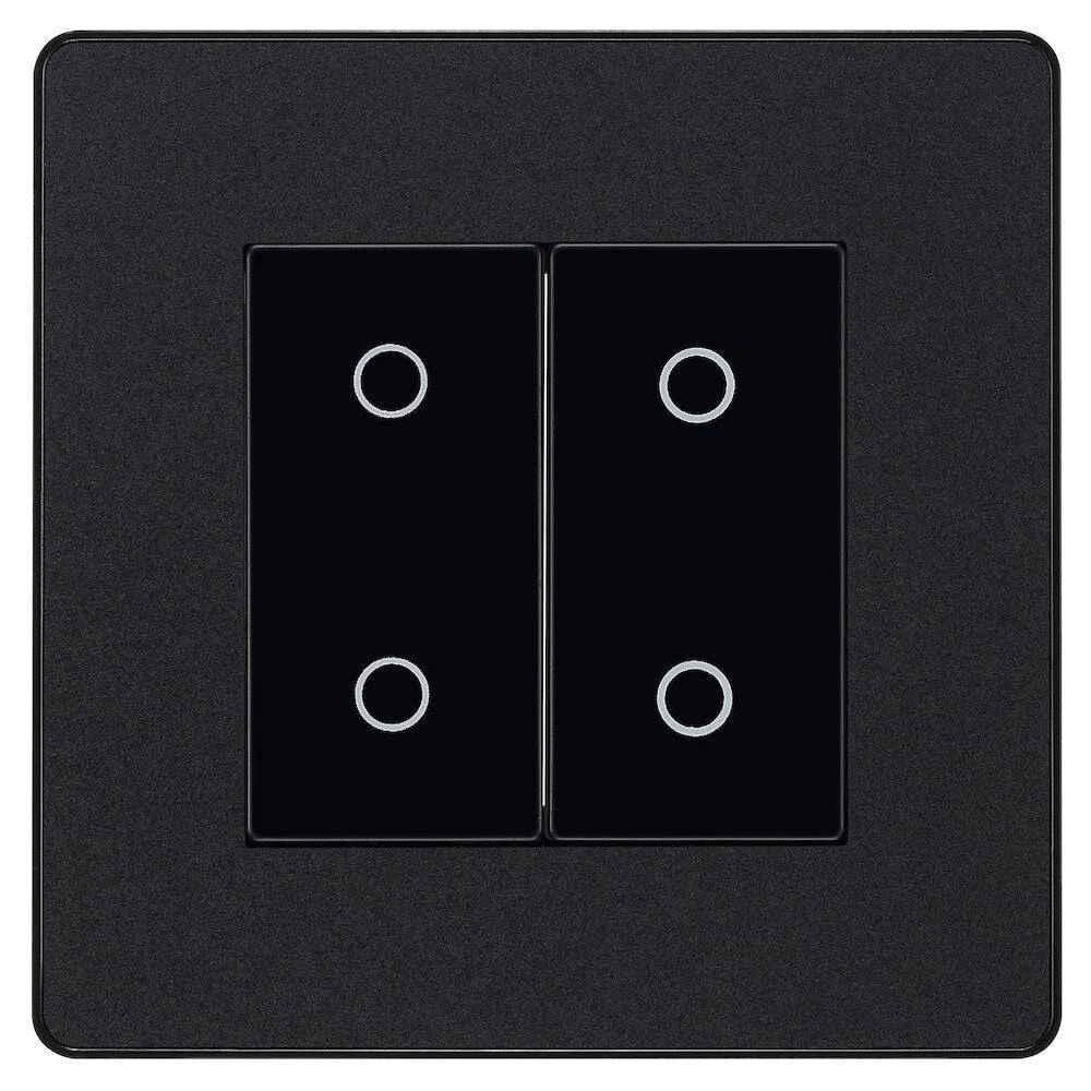 BG Evolve Matt Black 2G Secondary Touch Dimmer Switch PCDMBTDS2B 3 BG Evolve Matt Black 2G Secondary Touch Dimmer Switch PCDMBTDS2B