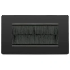 BG Evolve Matt Black 4G Cable Brush Outlet PCDMB4GBRB