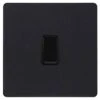 BG Evolve Matt Black Intermediate Light Switch PCDMB13B -RS Electrical Supplies bg evolve matt black intermediate light switch pcdmb13b