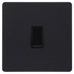 BG Evolve Matt Black Intermediate Light Switch PCDMB13B