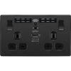 BG Evolve Matt Black WiFi Extender With 13A Double USB Socket PCDMB22UWRB -RS Electrical Supplies bg evolve matt black wifi extender with 13a double usb socket pcdmb22uwrb