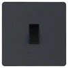 BG Evolve Matt Grey 1G 2W Light Switch PCDMG12B