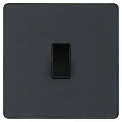 BG Evolve Matt Grey 1G 2W Light Switch PCDMG12B