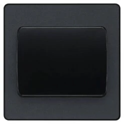 BG Evolve Matt Grey 1G 2W Wide Rocker Light Switch PCDMG12WB