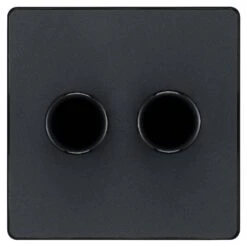 BG Evolve Matt Grey 2G Dimmer Switch PCDMG82B