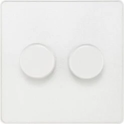 BG Evolve Pearl White 2G Dimmer Switch PCDCL82W