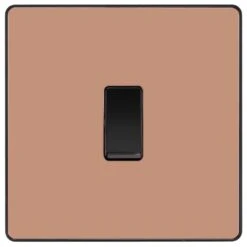 BG Evolve Polished Copper 1G 2 Way Light Switch PCDCP12B