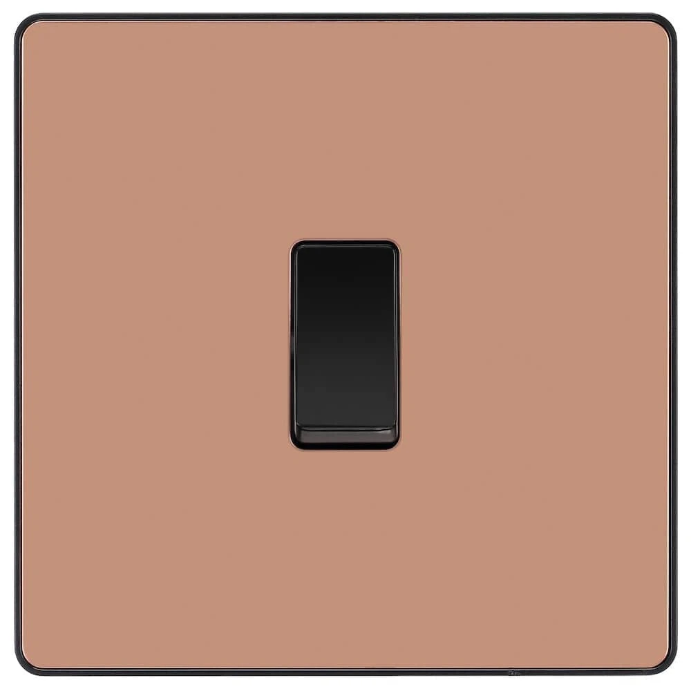 BG Evolve Polished Copper 1G 2 Way Light Switch PCDCP12B 3 BG Evolve Polished Copper 1G 2 Way Light Switch PCDCP12B
