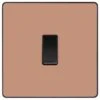 BG Evolve Polished Copper 1G Intermediate Light Switch PCDCP13B -RS Electrical Supplies bg evolve polished copper 1g intermediate light switch pcdcp13b