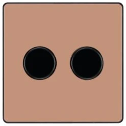 BG Evolve Polished Copper 2G Dimmer Switch PCDCP82B