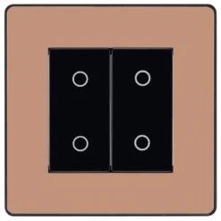 BG Evolve Polished Copper 2G Master Touch Dimmer Switch PCDCPTDM2B