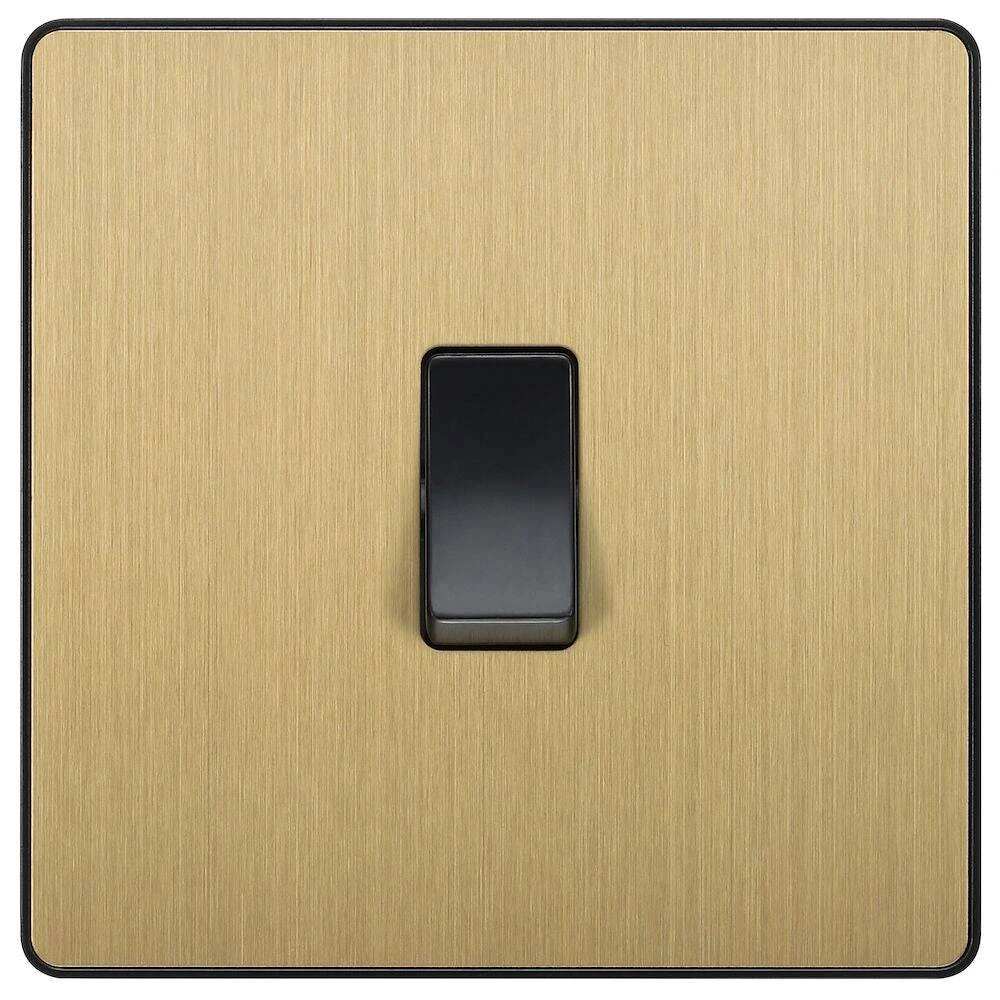 BG Evolve Satin Brass 1G 2W Light Switch PCDSB12B 3 BG Evolve Satin Brass 1G 2W Light Switch PCDSB12B