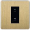 BG Evolve Satin Brass 1G Master Touch Dimmer Switch PCDSBTDM1B -RS Electrical Supplies bg evolve satin brass 1g master touch dimmer switch pcdsbtdm1b