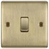 BG Nexus Metal Antique Brass 1G 2W Light Switch NAB12 -RS Electrical Supplies bg nexus metal antique brass 1g 2w light switch nab12