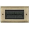 BG Nexus Metal Antique Brass 4G Cable Brush Outlet NABEMR4BR -RS Electrical Supplies bg nexus metal antique brass 4g cable brush outlet nabemr4br