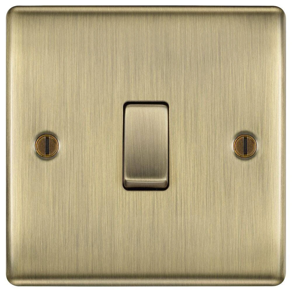 BG Nexus Metal Antique Brass Intermediate Light Switch NAB13 3 BG Nexus Metal Antique Brass Intermediate Light Switch NAB13