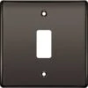 BG Nexus Metal Black Nickel 1G Grid Plate RNBN1 2 BG Nexus Metal Black Nickel 1G Grid Plate RNBN1 -RS Electrical Supplies bg nexus metal black nickel 1g grid plate rnbn1