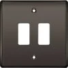 BG Nexus Metal Black Nickel 2G Grid Plate RNBN2
