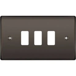 BG Nexus Metal Black Nickel 3G Grid Plate RNBN3