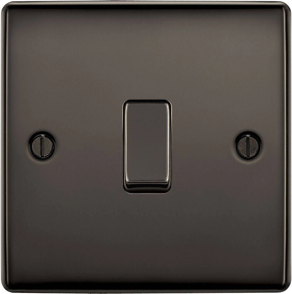 BG Nexus Metal Black Nickel Intermediate Light Switch NBN13 3 BG Nexus Metal Black Nickel Intermediate Light Switch NBN13