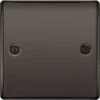 BG Nexus Metal Black Nickel Single Blank Plate NBN94 -RS Electrical Supplies bg nexus metal black nickel single blank plate nbn94 available from RS Electrical